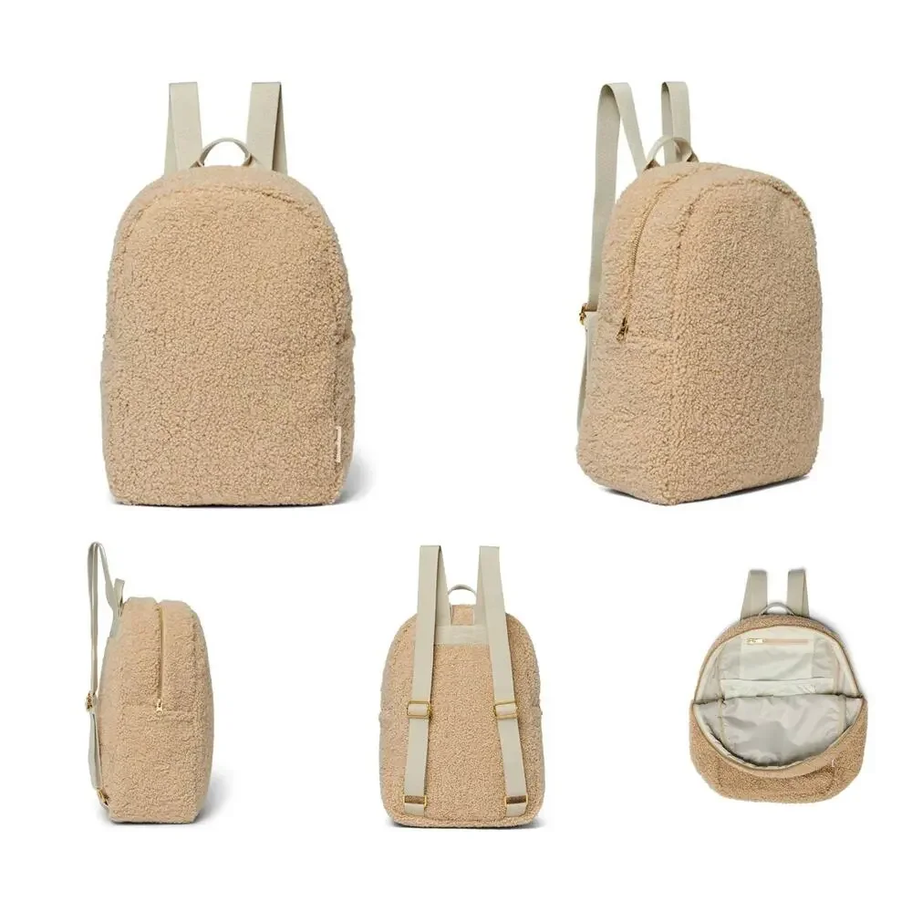 Studio Noos Kids Teddy Midi Backpack Ecru Cream Lightweight Adjustable Straps